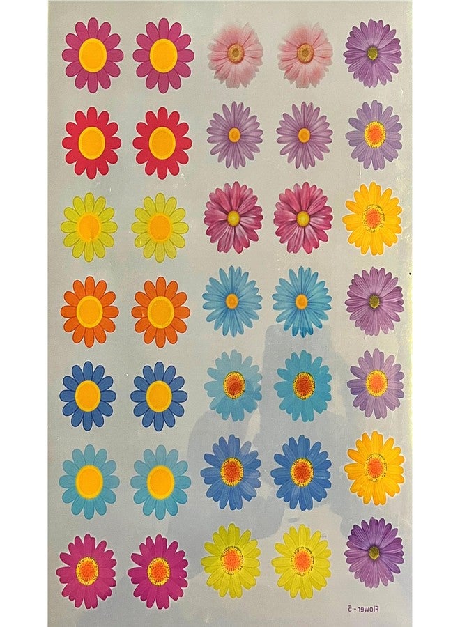 IRIKA A4 Flower Theme Resin Insert Sheet - Multicolor Floral Design | Pack of 1 Sheet for Resin Art & Craft | Not Stickers | Direct Mold Insert - Image 1
